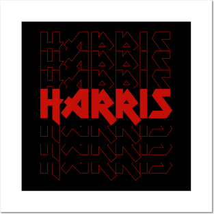 IRON TEXT || HARRIS Posters and Art